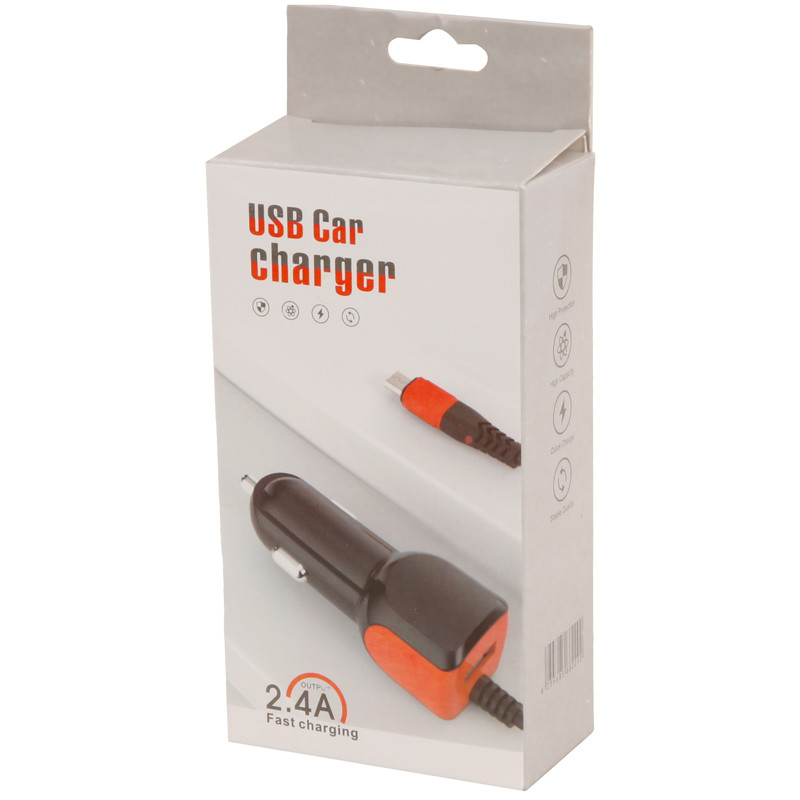 شارژر فندکی فست شارژ سیم وصل میکرو یو اس بی USB CAR Charger
