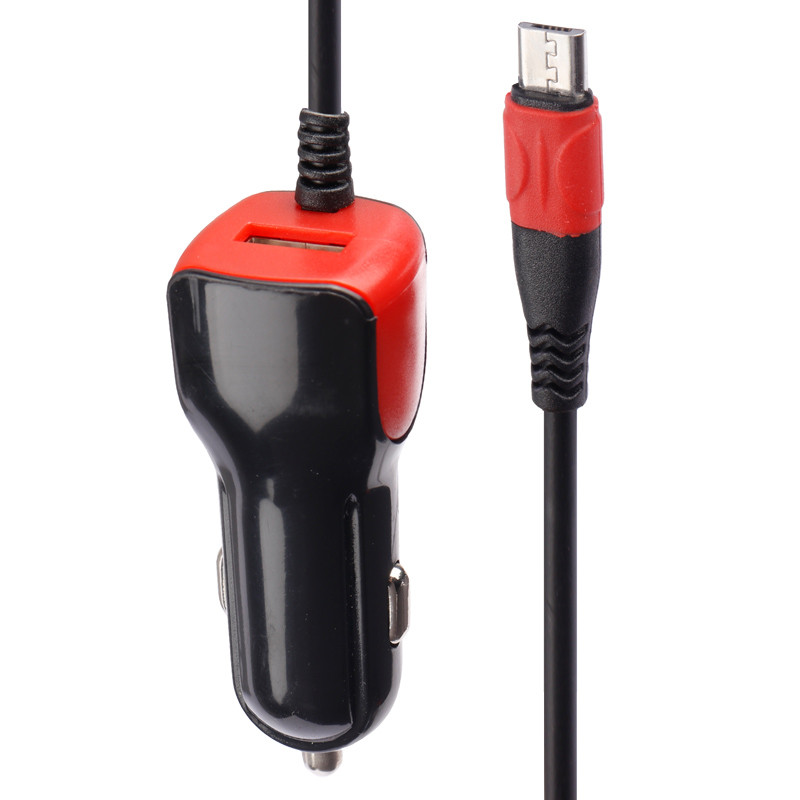 شارژر فندکی فست شارژ سیم وصل میکرو یو اس بی USB CAR Charger