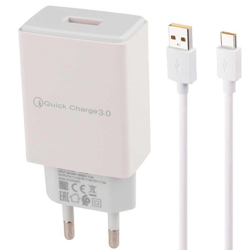 شارژر دیواری فست شارژ Realme AK933 HY-23 QC3.0 PD 2.5A 18W + کابل تایپ سی