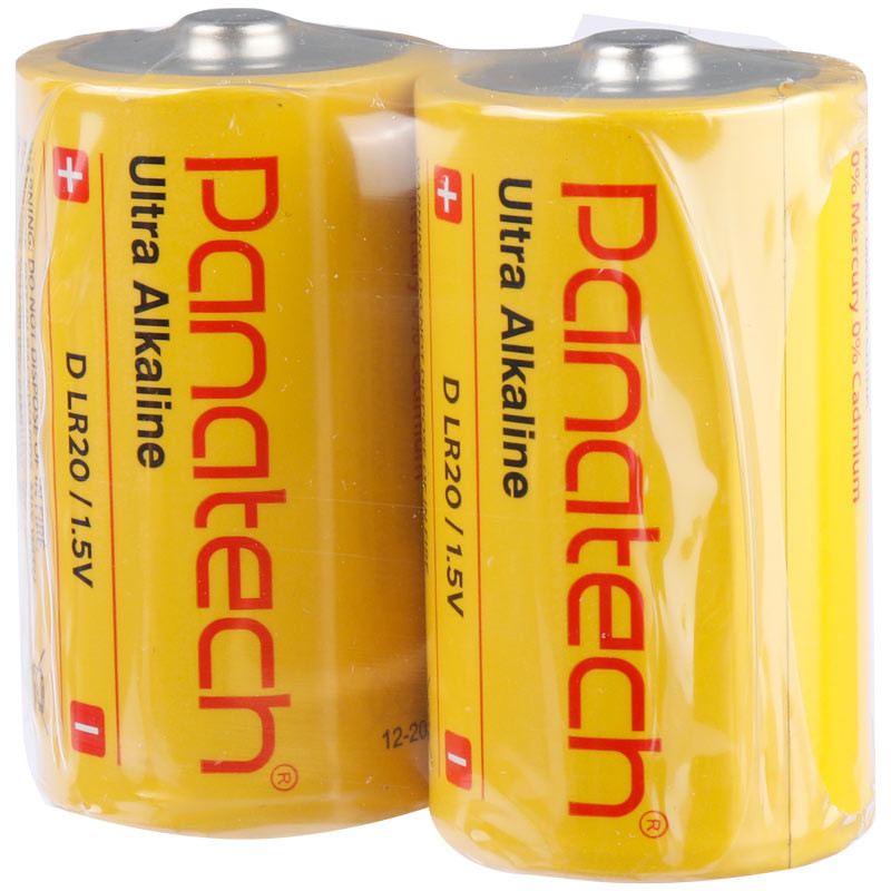 باتری دوتایی بزرگ Panatech Ultra Alkaline LR20 1.5V D شرینک