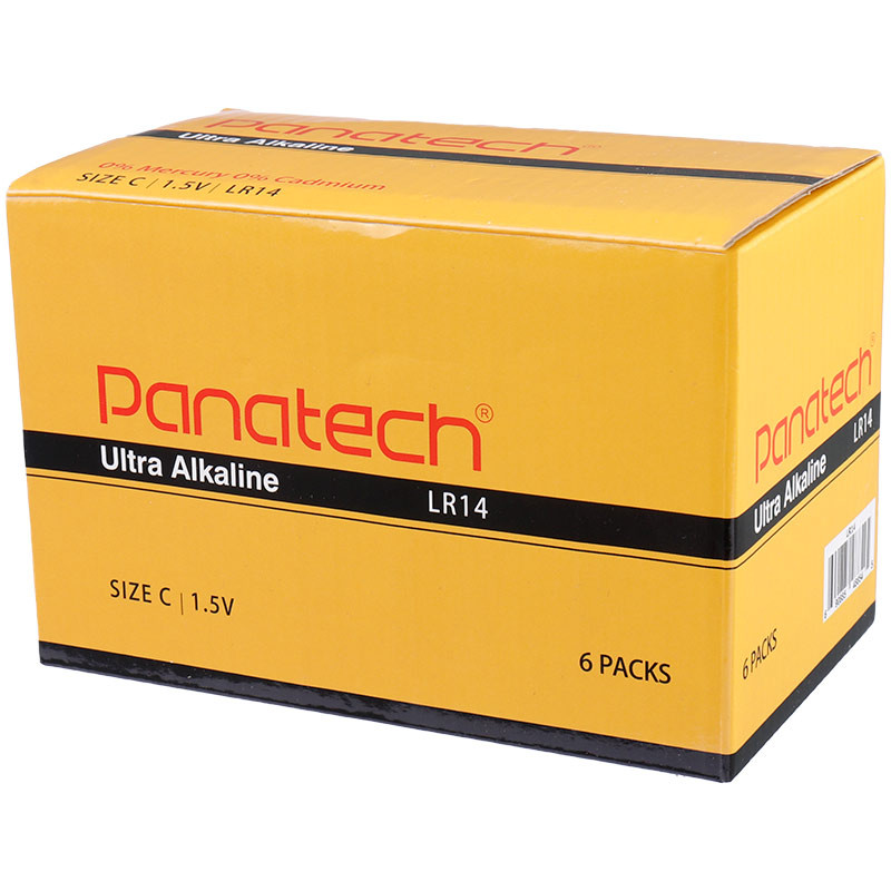 باتری دوتایی متوسط Panatech Ultra Alkaline LR14 1.5V C