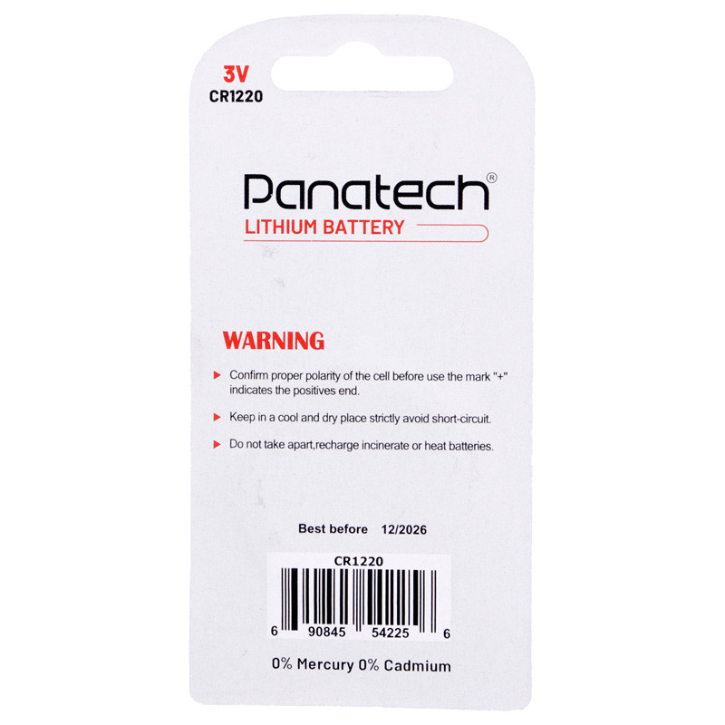 باتری سکه ای Panatech CR1220