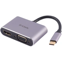 تبدیل D-Link DUB-V210 Type-C To HDMI/VGA