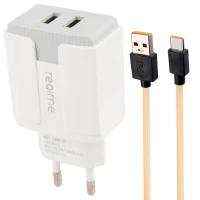 شارژر دیواری فست شارژ Realme R306HY-23 3.1A 15.5W + کابل تایپ سی