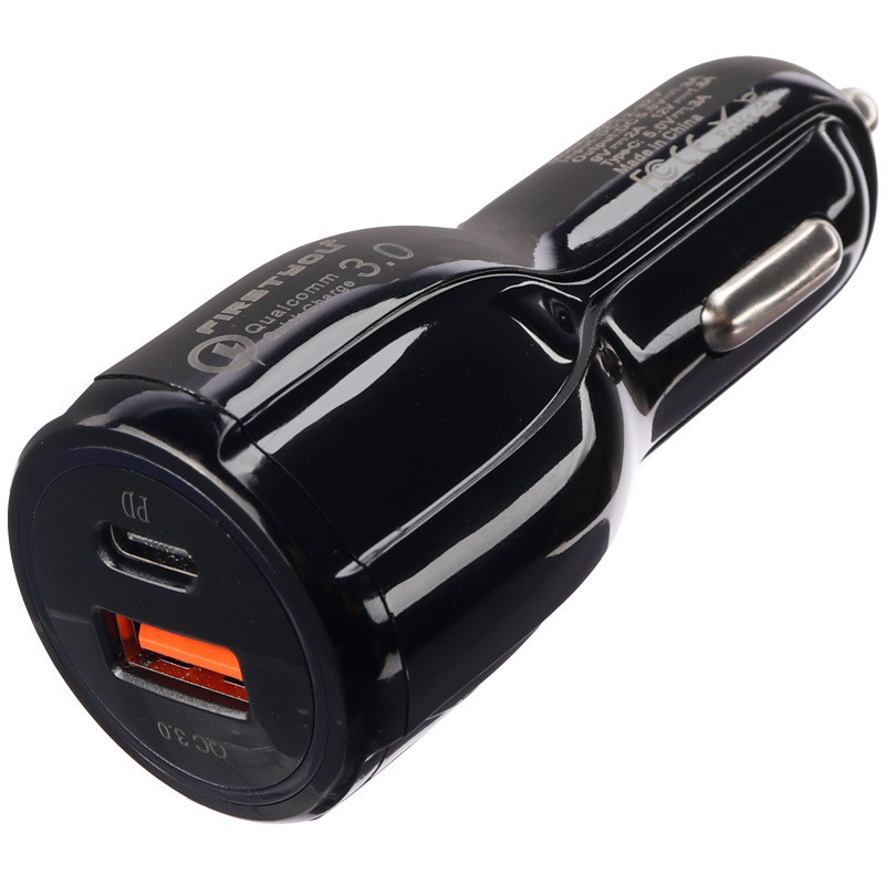 شارژر فندکی فست شارژ Firstyou F023 QC3.0 PD 3A 22W