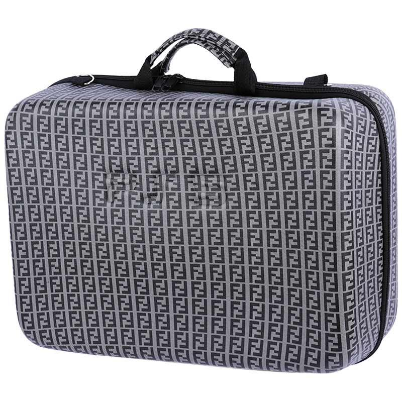 کیف کنسول بازی PS5 چرمی خاکستری طرح Fendi