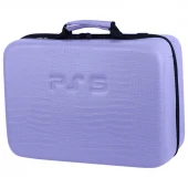 کیف کنسول بازی PS5 چرمی پوست ماری بنفش