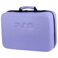 کیف کنسول بازی PS5 چرمی پوست ماری بنفش