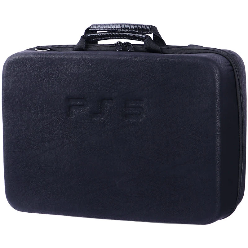 کیف کنسول بازی PS5 چرمی مشکی ذغالی