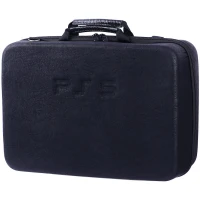 کیف کنسول بازی PS5 چرمی مشکی ذغالی