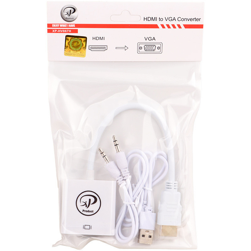 تبدیل XP-Product XP-T867 HDMI To VGA + کابل صدا
