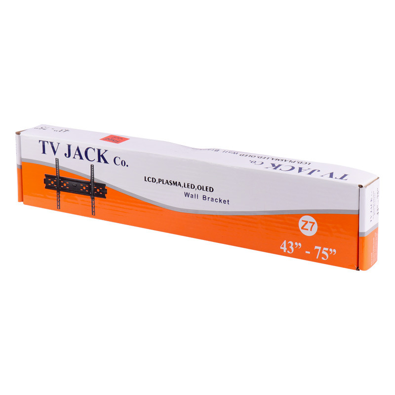 پایه دیواری ثابت تلویزیون 43 تا 75 اینچ TV Jack Z8