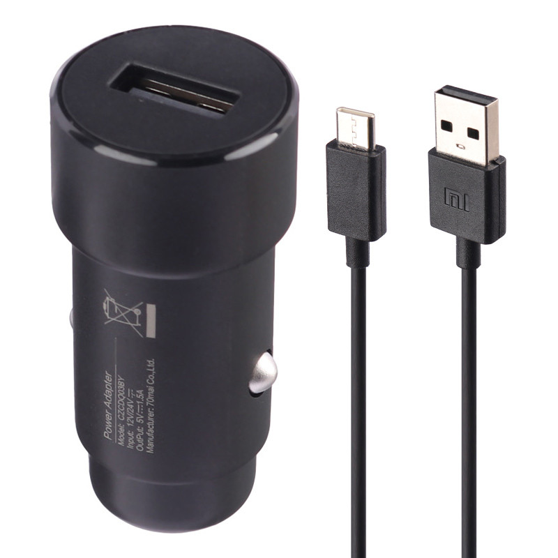 شارژر فندکی CZCDQ03BY 1.5A + کابل تایپ سی