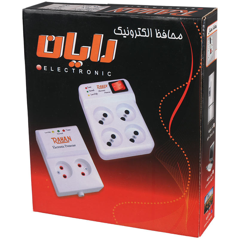 محافظ برق صوتی تصویری 4 خانه رایان با کابل 1.5 متری