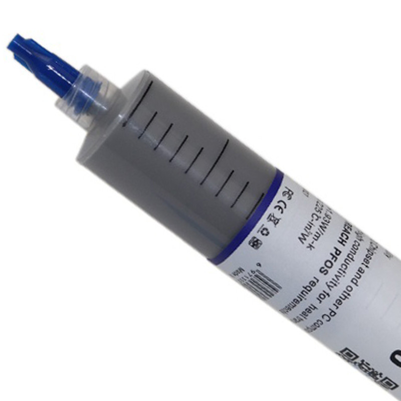 خمیر سیلیکون سرنگی D-Net Gray HY-510 38g بسته 10 عددی