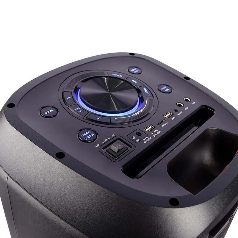 اسپیکر چمدانی بلوتوثی رم و فلش خور XP-Product XP-M1210A + میکروفون و ریموت کنترل