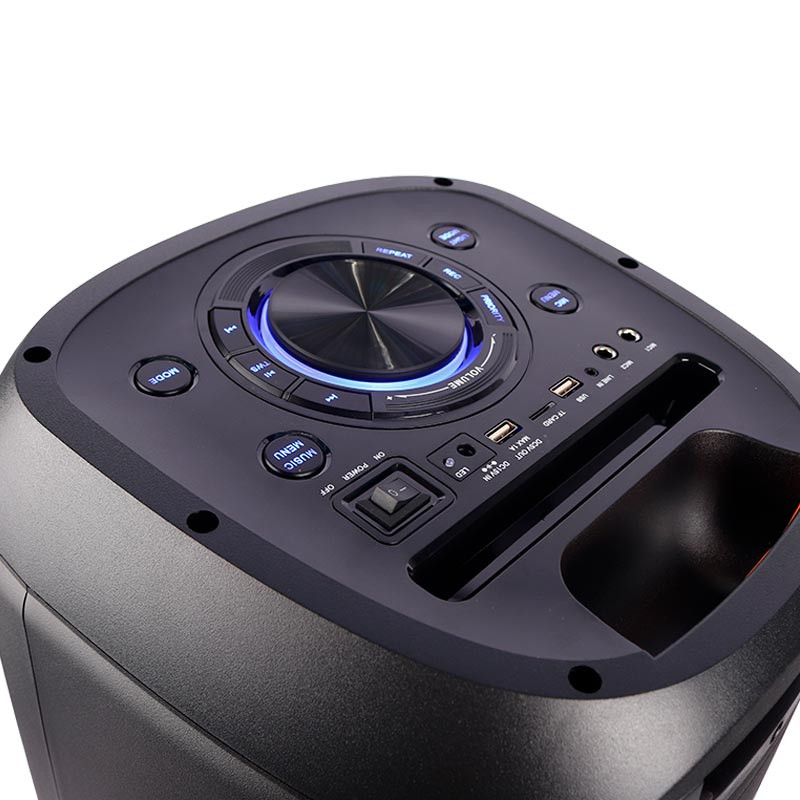 اسپیکر چمدانی بلوتوثی رم و فلش خور XP-Product XP-M1210A + میکروفون و ریموت کنترل