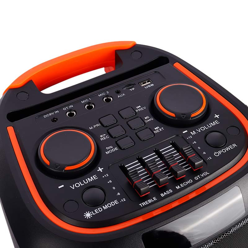 اسپیکر چمدانی بلوتوثی رم و فلش خور XP-Product XP-M1211A + میکروفون و ریموت کنترل