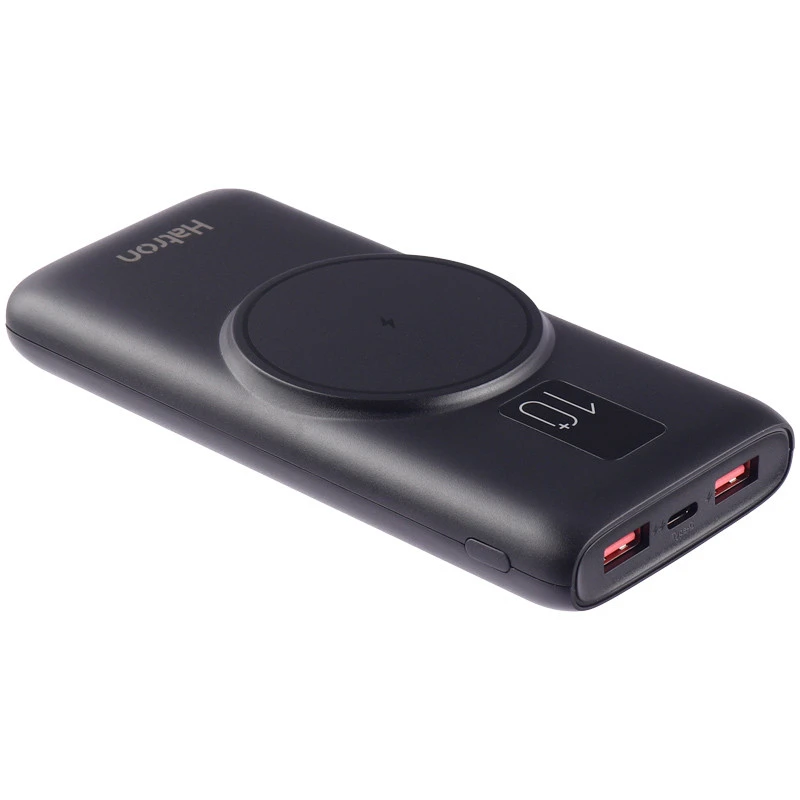 پاور بانک بی سیم فست شارژ 10000 هترون Hatron HPB1090PQW QC3.0 PD 22.5W