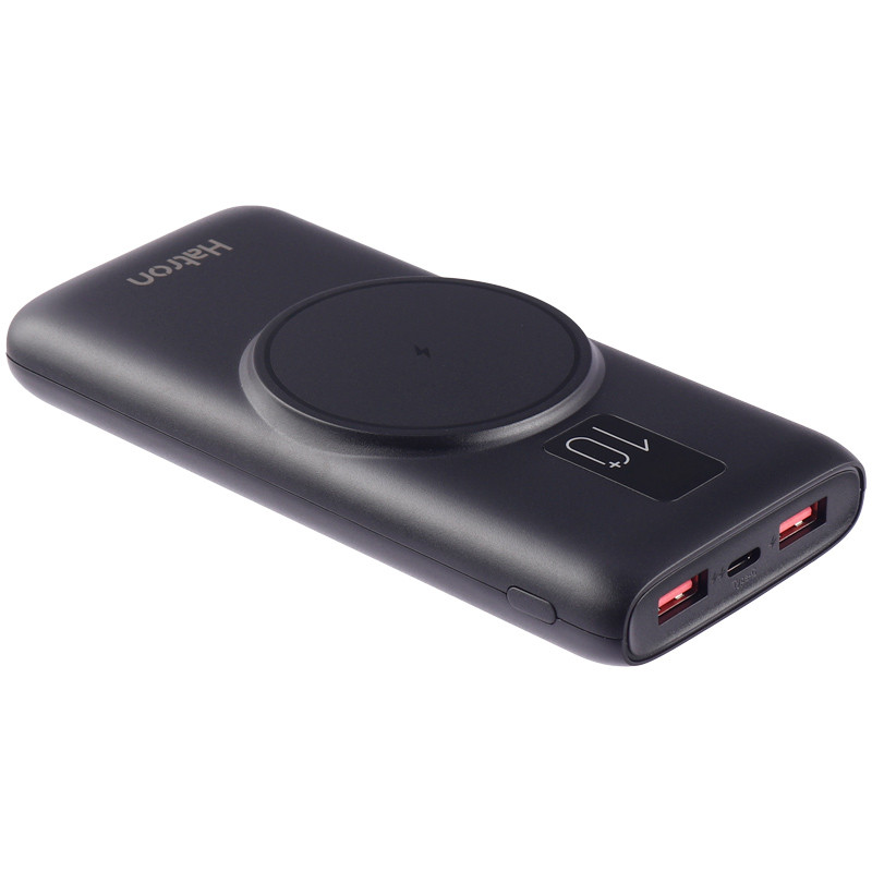 پاور بانک بی سیم فست شارژ 10000 هترون Hatron HPB1090PQW QC3.0 PD 22.5W