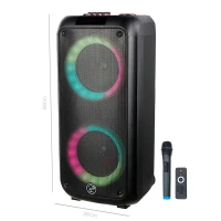 اسپیکر چمدانی بلوتوثی رم و فلش خور XP-Product XP-M1213A + میکروفون و ریموت کنترل