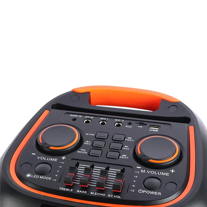 اسپیکر چمدانی بلوتوثی رم و فلش خور XP-Product XP-M1214A + میکروفون و ریموت کنترل