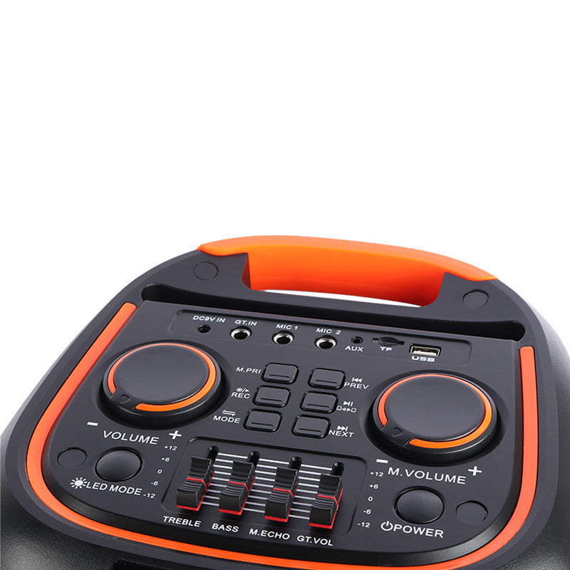 اسپیکر چمدانی بلوتوثی رم و فلش خور XP-Product XP-M1214A + میکروفون و ریموت کنترل