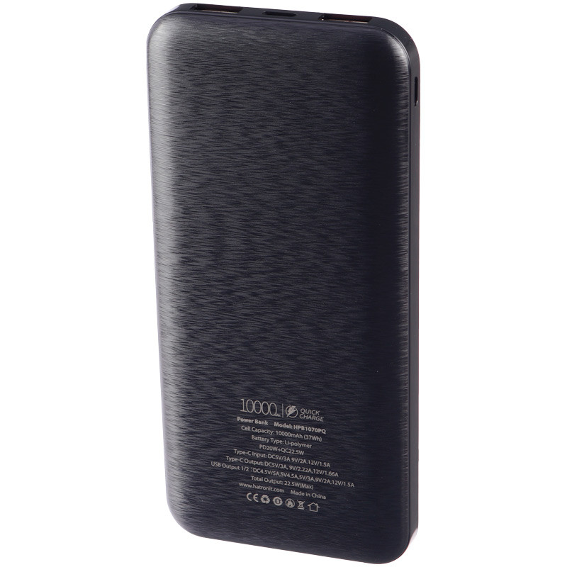 پاور بانک فست شارژ 10000 هترون Hatron HPB1070PQ QC3.0 PD 22.5W