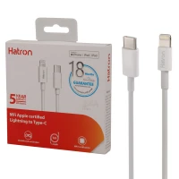 کابل تبدیل فست شارژ Hatron HC365I Type-C To Lightning 2.4A 1m