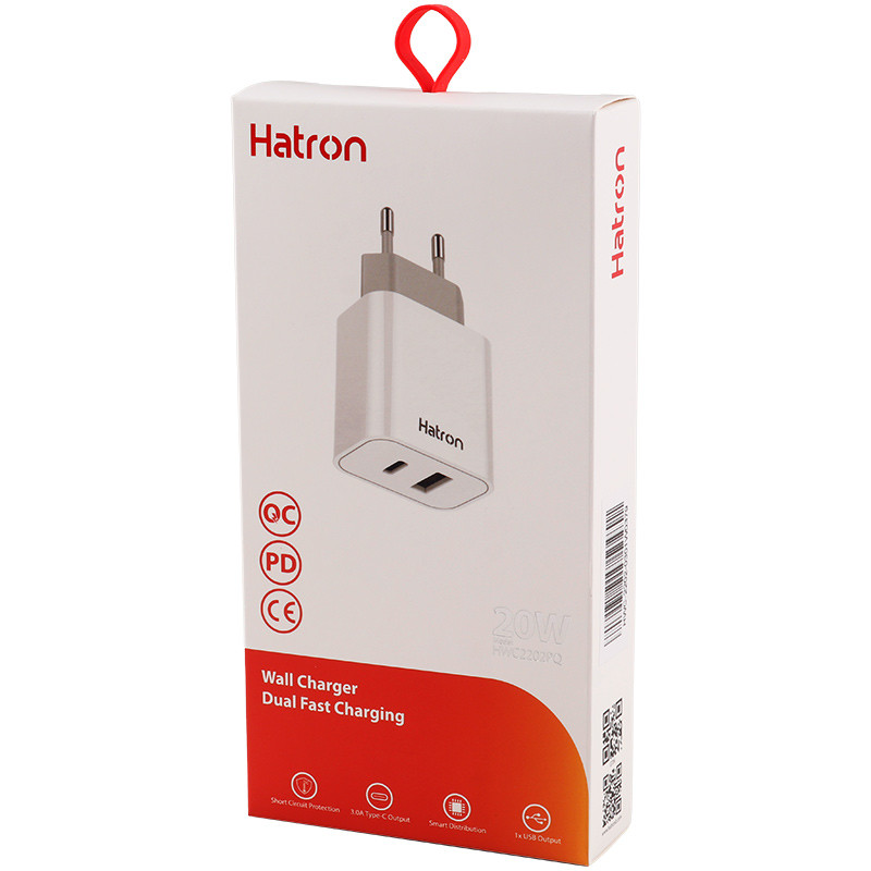 کلگی فست شارژ Hatron HWC2202PQ QC3.0 PD 3A 20W