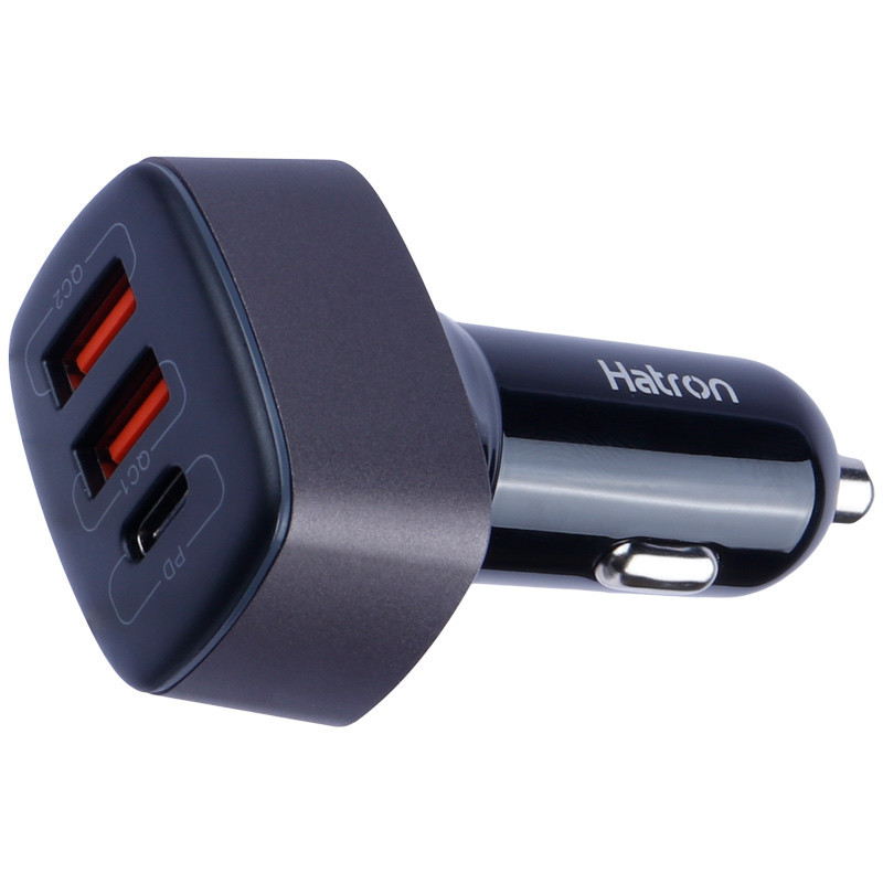 شارژر فندکی فست شارژ Hatron HCC3210PQ QC3.0 PD 3A 20W