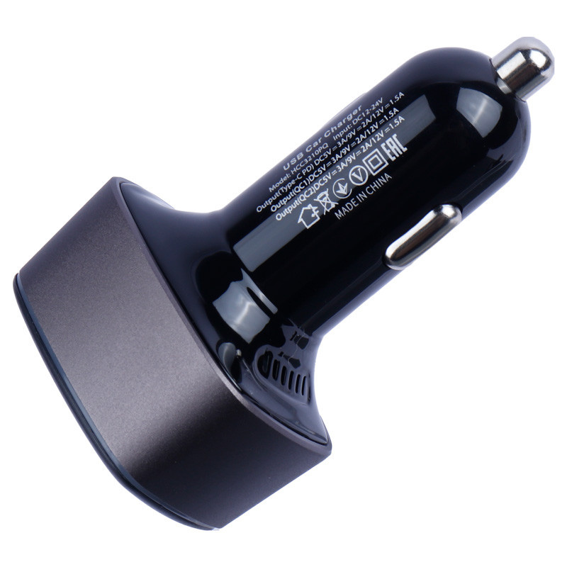 شارژر فندکی فست شارژ Hatron HCC3210PQ QC3.0 PD 3A 20W