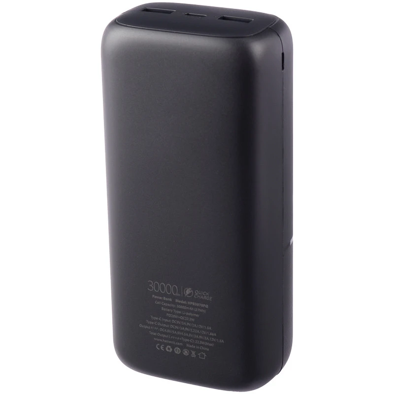 پاور بانک فست شارژ 30000 هترون Hatron HPB3070PQ QC3.0 PD 22.5W