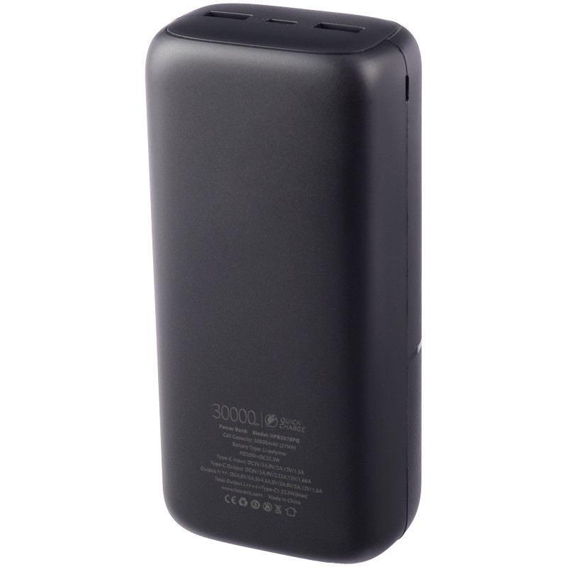 پاور بانک فست شارژ 30000 هترون Hatron HPB3070PQ QC3.0 PD 22.5W
