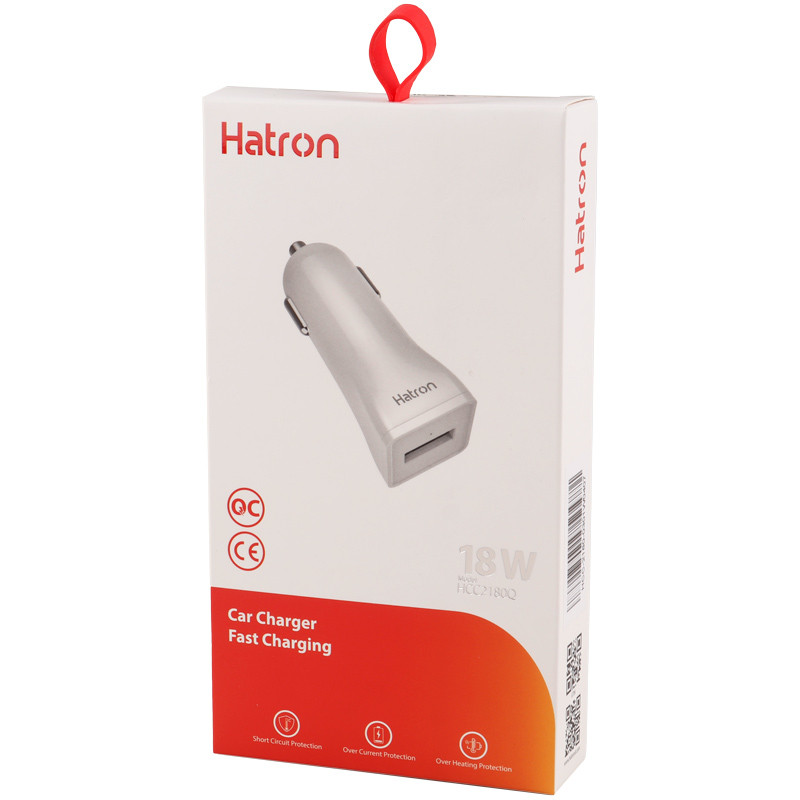 شارژر فندکی فست شارژ Hatron HCC2180Q 3A QC3.0 PD 18W