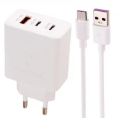 شارژر دیواری فست شارژ Samsung EP-TA220 PD 3.8A 35W + کابل تایپ سی