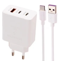 شارژر دیواری فست شارژ Samsung EP-TA220 PD 3.8A 35W + کابل تایپ سی
