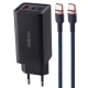 شارژر دیواری فست شارژ Hatron HWC3651PQ 3Port QC3.0 PD 3.25A 65W + کابل تبدیل تایپ سی