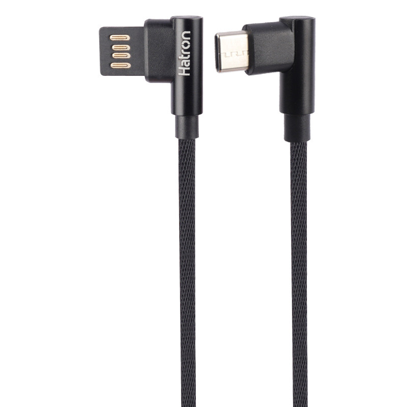 کابل تایپ سی فست شارژ Hatron HC180UC 2.4A 1m دو سر L