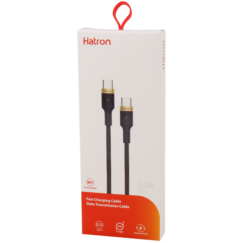 کابل تایپ سی فست شارژ Hatron HC185CC 3A 1m