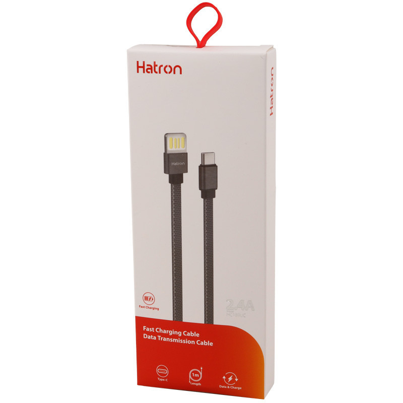کابل تایپ سی فست شارژ Hatron HC189UC 2.4A 1m