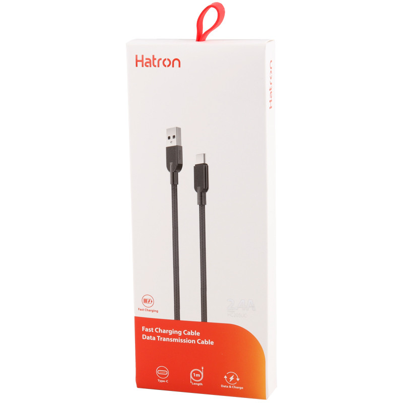 کابل تایپ سی فست شارژ Hatron HC205UC 2.4A 1m