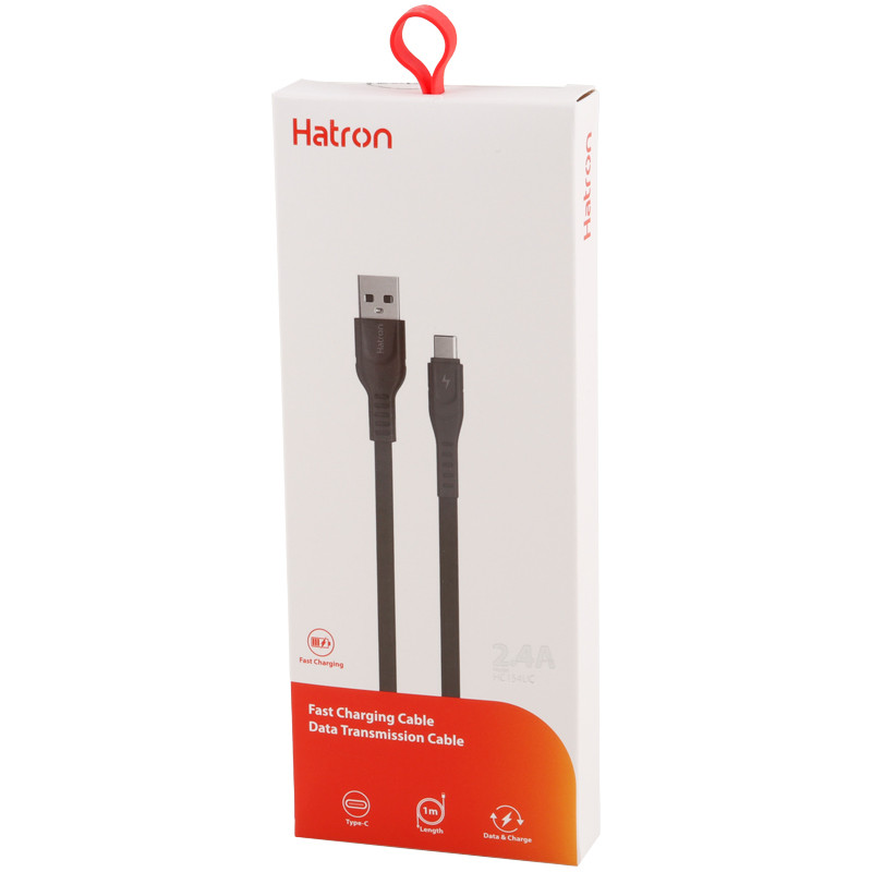 کابل تایپ سی فست شارژ Hatron HC154UC 2.4A 1m