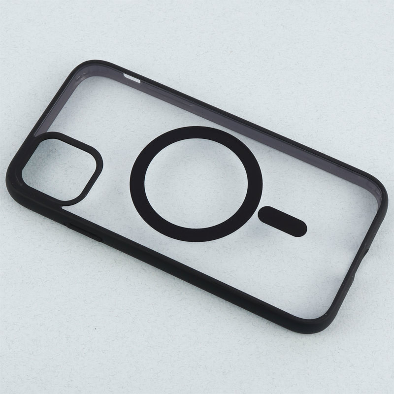 قاب PC شفاف دور رنگی مگ سیف iPhone 11