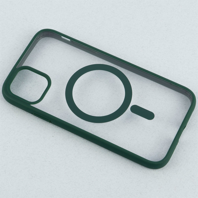 قاب PC شفاف دور رنگی مگ سیف iPhone 11