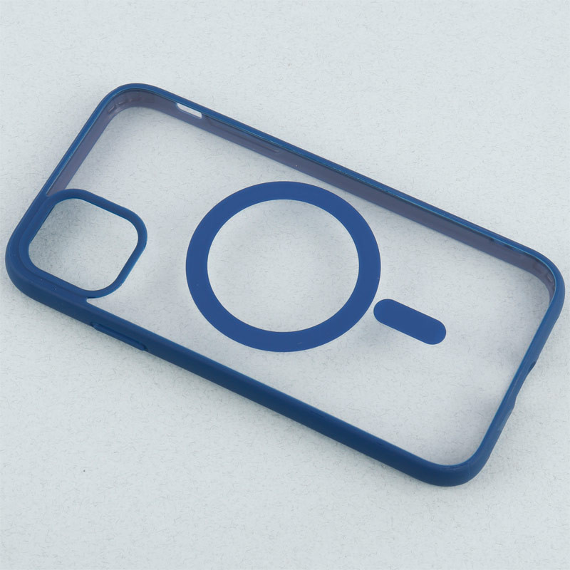 قاب PC شفاف دور رنگی مگ سیف iPhone 11