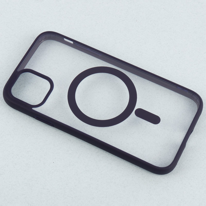 قاب PC شفاف دور رنگی مگ سیف iPhone 11