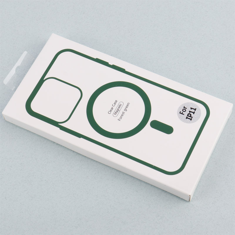 قاب PC شفاف دور رنگی مگ سیف iPhone 11