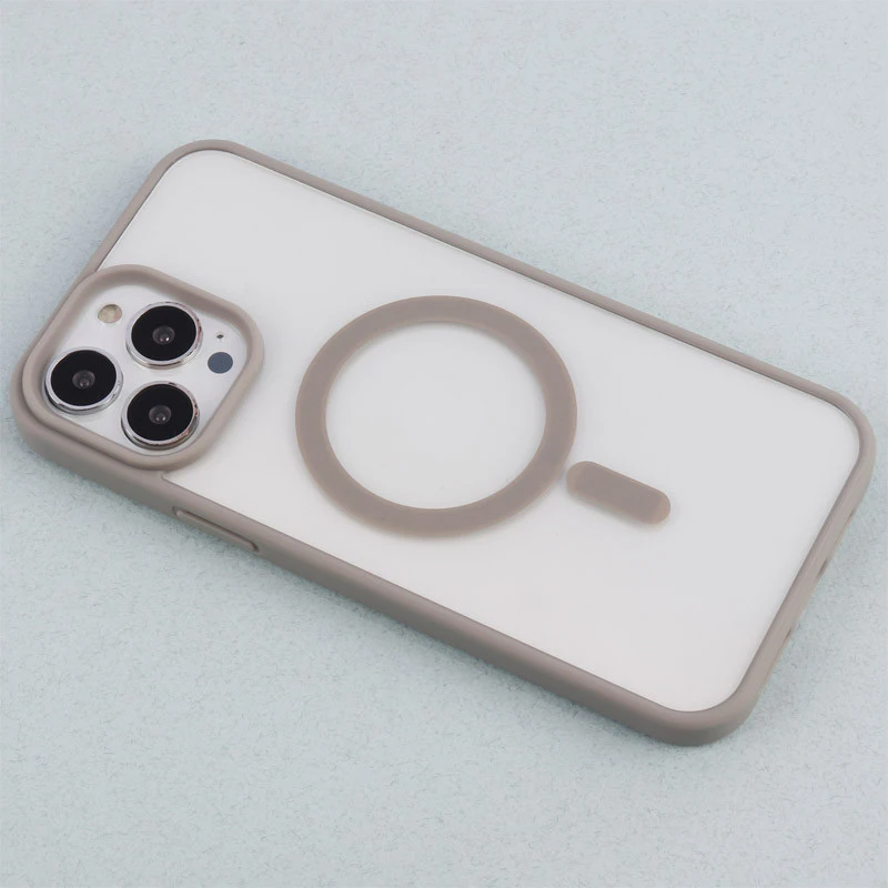 قاب PC شفاف دور رنگی مگ سیف iPhone 13 Pro Max