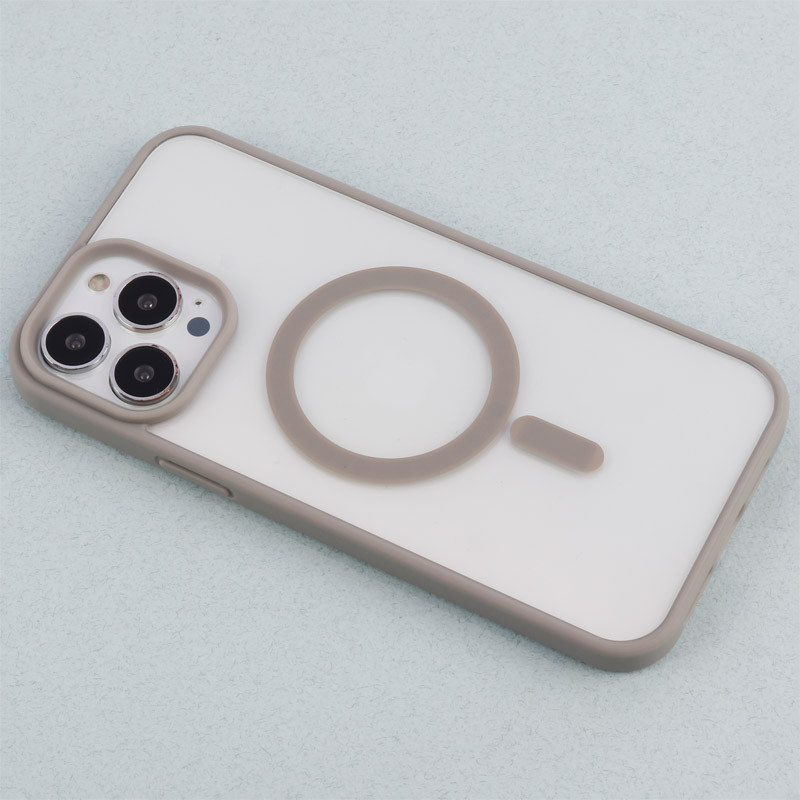 قاب PC شفاف دور رنگی مگ سیف iPhone 13 Pro Max